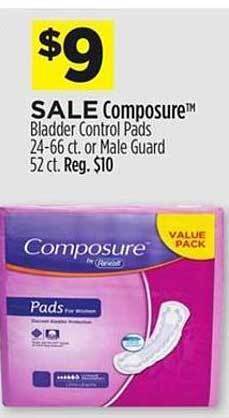 Dollar General Composure Bladder Control Pads offer