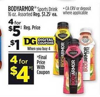 Dollar General Bodyarmor Sports Drink offer