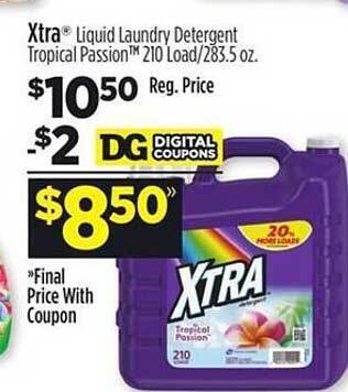 Dollar General Xtra Liquid Laundry Detergent offer