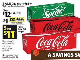 Dollar General Coca-cola Or Sprite offer