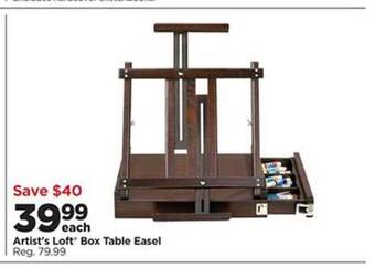 Michaels Artist's Loft Box Table Easel offer