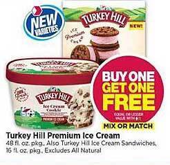 Tops Turkey Hill Premium Ice Cream offer