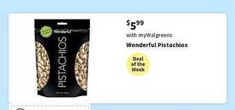 Walgreens Wonderful Pistachios offer