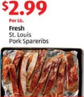 Aldi St. Louis Pork Spareribs offer