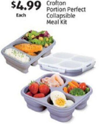 Aldi Crofton Portion Perfect Collapsible Meal Kit offer
