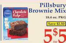 DeMoulas Market Basket Pillsbury Brownie Mix offer