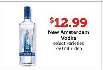 Fareway New Amsterdam Vodka offer