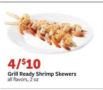 Fareway Grill Ready Shrimp Skewers offer