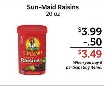 Fareway Sun Maid Raisins offer