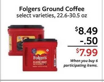 Fareway Folgers Ground Coffee offer