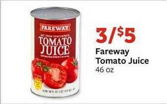 Fareway Fareway Tomato Juice offer