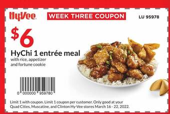 Hy-Vee Hychi 1 Entrée Meal offer