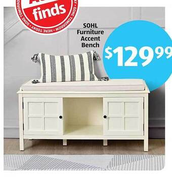 Aldi Sohl Furniture Accent Bench offer