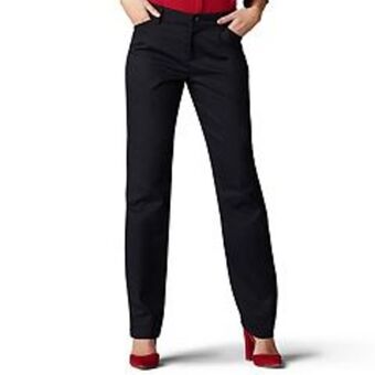 Kohl's Women's lee® wrinkle-free relaxed fit straight-leg pants offer