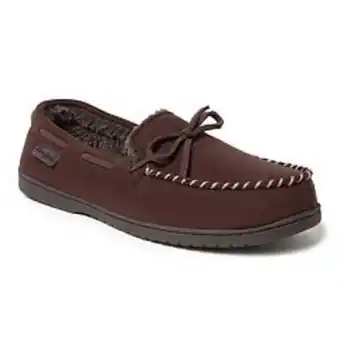 Kohl's Men's toby microsuede moccasin slippers with whipstitch offer