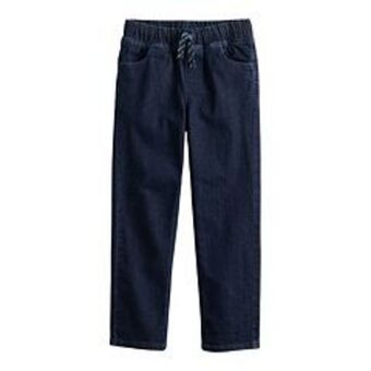Kohl's Boys 4-12 jumping beans® pull on denim pants in regular, slim & husky offer