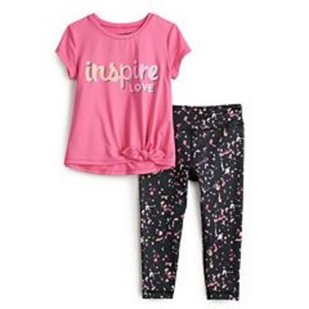 Kohl's Toddler girl jumping beans® active tee & leggings set offer