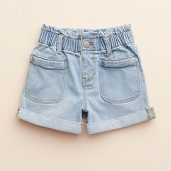 Kohl's Baby & toddler girl little co. by lauren conrad paper-bag waist denim shorts offer