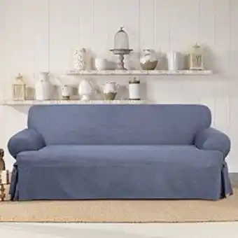 Kohl's Sure fit authentic denim t-sofa slipcover offer