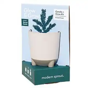 Kohl's Modern sprout glow & grow frosted forest candle + spruce grow kit offer