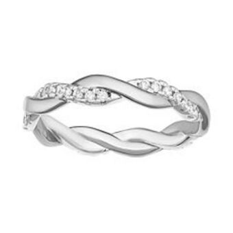 Kohl's Primrose sterling silver cubic zirconia twist ring offer