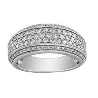 Kohl's 10k white gold 3/4 carat t.w. diamond pave ring offer