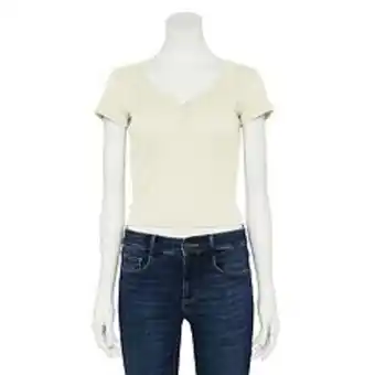 Kohl's Juniors' pink republic short sleeve henley top offer