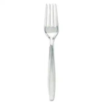 Office Depot Dixie heavyweight plastic forks clear pack offer
