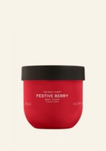 Festive berry body yogurt