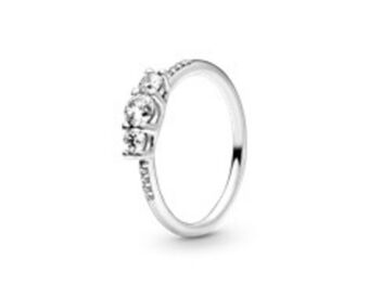 Pandora Clear three-stone ring offer