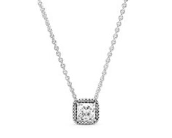 Pandora Square sparkle halo necklace offer