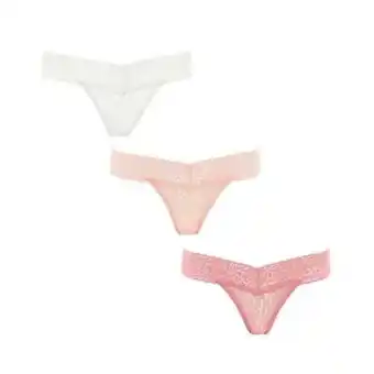 Primark Multi lace bandeau thongs, 3-pack offer