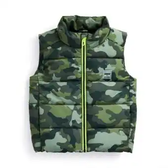 Primark Younger boy green camo padded vest offer