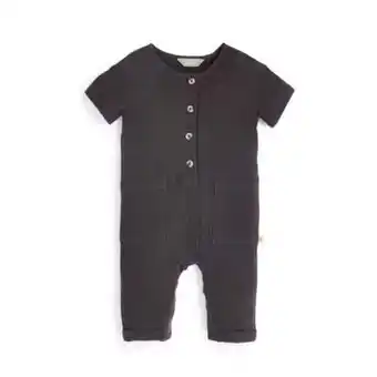Primark Baby charcoal muslin romper offer