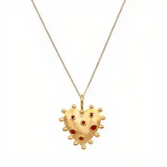 Stein Mart Bumpy heart pendant necklace offer