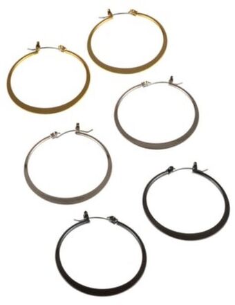 Stein Mart 3 hoop earrings offer