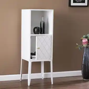 Stein Mart Fulbert tall storage cabinet - white offer