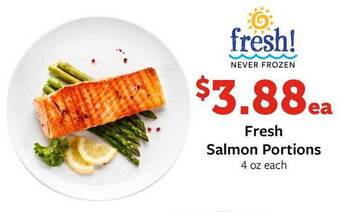Fareway Fresh Salmon Portions offer