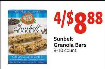 Fareway Sunbelt Granola Bars offer