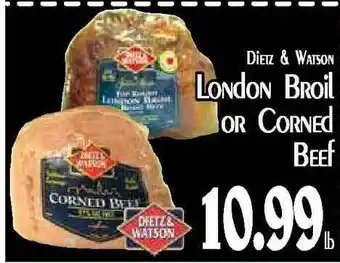 Hollywood Market Dietz & Watson London Broil Or Corned Beef offer