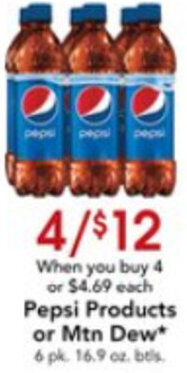 Dierbergs Pepsi Products Or Mtn Dew offer