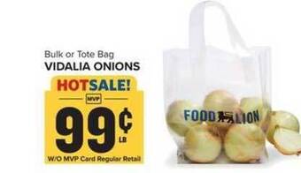 Food Lion Bulk Or Tote Bag Vidalia Onions offer