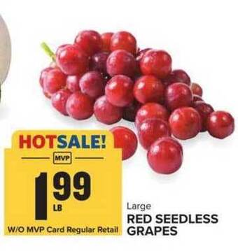 Food Lion Red Seedless Grapes offer