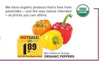 Food Lion Red, Yellow Or Orange Organic Peppers offer