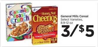 Food 4 Less General Mills Cereal Select Varieties offer
