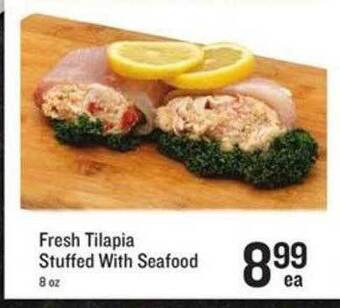 Lowes Foods Fresh Tilapia Stuffed With Seafood offer