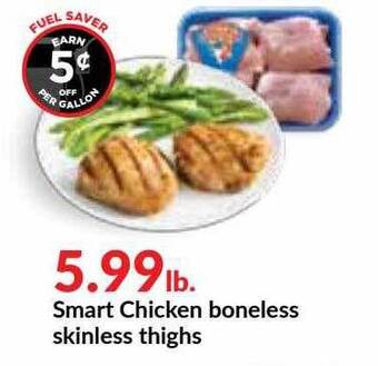Hy-Vee Smart Chicken Boneless Skinless Thighs offer