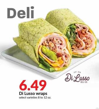 Hy-Vee Di Lusso Wraps offer