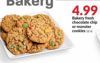 Hy-Vee Bakery Fresh Chocolate Chip Or Monster Cookies offer