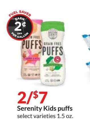 Hy-Vee Serenity Kids Puffs offer